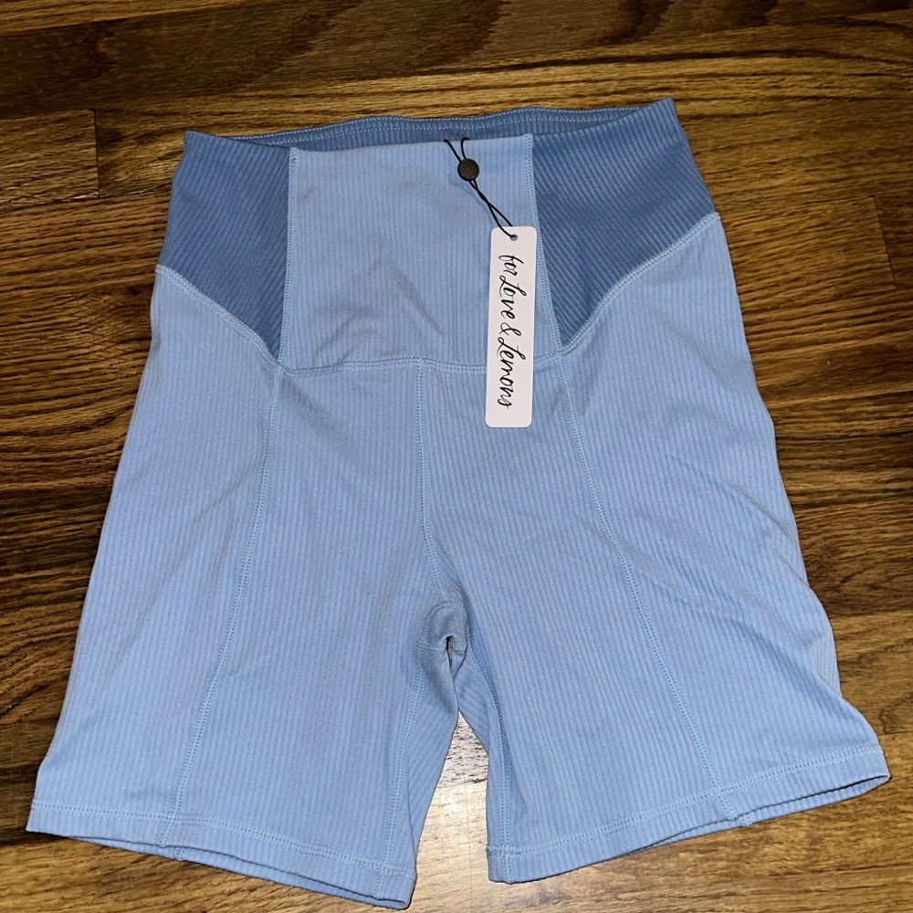 For love & lemons Biker shorts (blue corded)